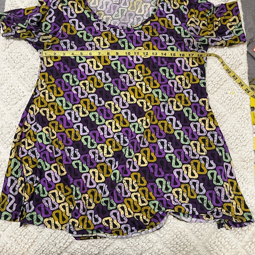 NWT LuLaRoe Perfect T Small Funky Shirt Dress